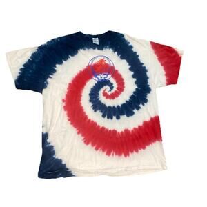 Grateful Dead Inspired Tie Dye Shirt Port & Company USA Red White & Blue 2 XL